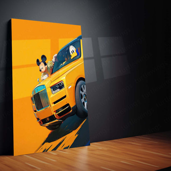 Mickey Mouse Metal Frame | Classic Disney Wall Art - TURTLEWINGS 
