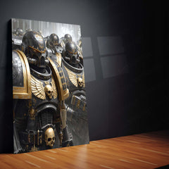 Warhammer 40k  | Epic Battle Scene Metal Poster | HD Metal Wall Frame for Gamers & Collectors 02