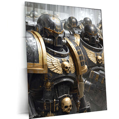 Warhammer 40k  | Epic Battle Scene Metal Poster | HD Metal Wall Frame for Gamers & Collectors 02