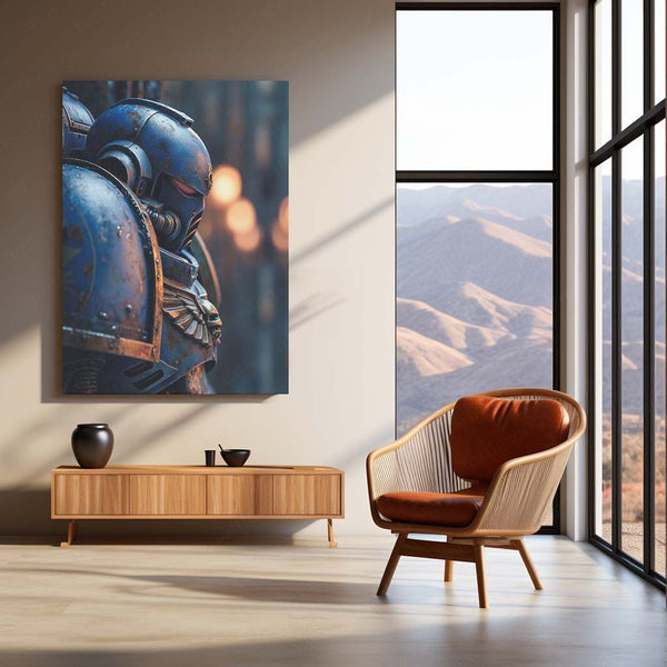 Warhammer 40k  | Epic Battle Scene Metal Poster | HD Metal Wall Frame for Gamers & Collectors 03