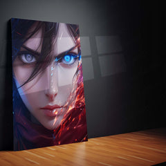 Anime Metal Poster Set of 3 | Mikasa Ackerman Dual Power Attack on Titan Triptych Wall Art