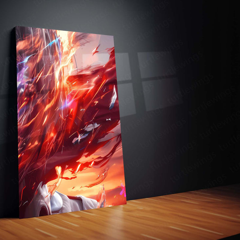 Anime Metal Poster Set of 3 | Mikasa Ackerman Dual Power Attack on Titan Triptych Wall Art