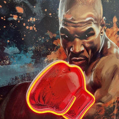 Mike Tyson Neon LED Metal Poster - TURTLEWINGS 