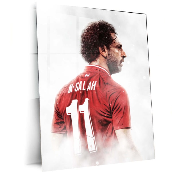 Mohamed Salah – The Egyptian King Metal Frame | Liverpool FC Wall Art | Iconic Poster for Reds Fans & Football Royalty Collectors 01 - TURTLEWINGS 
