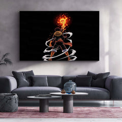 Anime Metal Poster | Monkey D. Luffy – King of the Seas | One Piece Anime Metal Frame | Future Pirate King Wall Art - TURTLEWINGS 