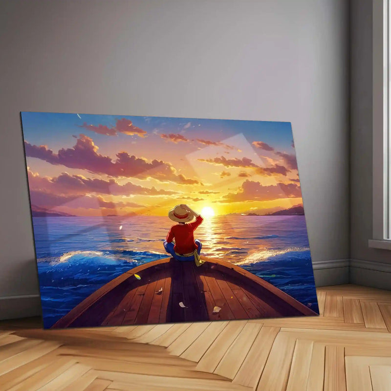 Anime Metal Poster| Monkey D. Luffy | One Piece Anime Metal Frame | Straw Hat Pirate Wall Art - TURTLEWINGS 