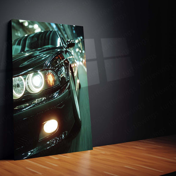 Slammed BMW M5 Metal Frame – Aggressive Stance Car Poster | Luxury Performance Wall Art - TURTLEWINGS 
