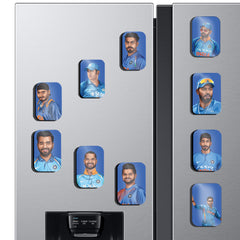 Fridge Magnet  | Indian Cricket Team Fridge Magnet Set – 10 Legendary Players (60x80mm)