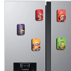 Fridge Magnets | Avengers x Minions Fridge Magnet – Fun Crossover Collectible for Superhero & Minion Fans Set of 5 ( 60 x 80 mm) - TURTLEWINGS 