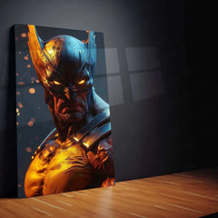 Wolverine with Will-o'-the-Wisp Eyes - Glowing Acid Flecks Artwork - TURTLEWINGS 