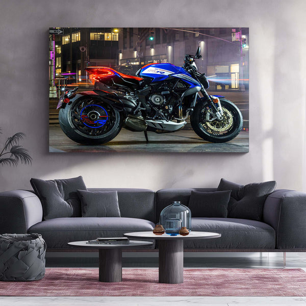 LED | 🔥 MV Agusta Dragster Neon LED Metal Poster | Italian Naked Bike Wall Art