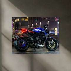 LED | 🔥 MV Agusta Dragster Neon LED Metal Poster | Italian Naked Bike Wall Art - TURTLEWINGS 