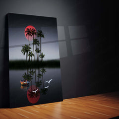 Nature Art Metal Frame | Scenic Landscape Wall Decor 08 - TURTLEWINGS 