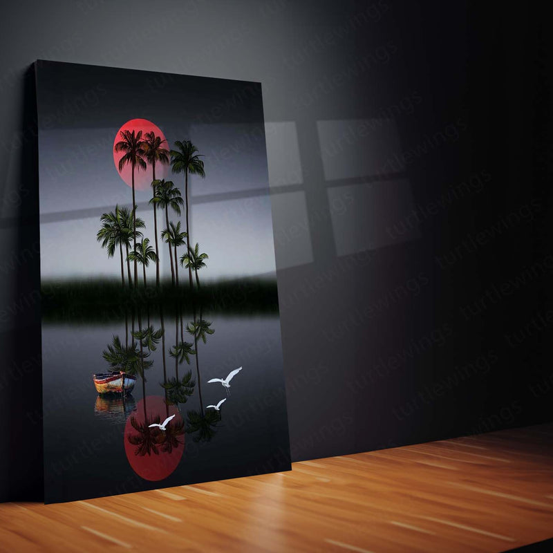 Nature Art Metal Frame | Scenic Landscape Wall Decor 08 - TURTLEWINGS 
