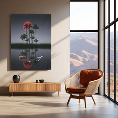 Nature Art Metal Frame | Scenic Landscape Wall Decor 08 - TURTLEWINGS 