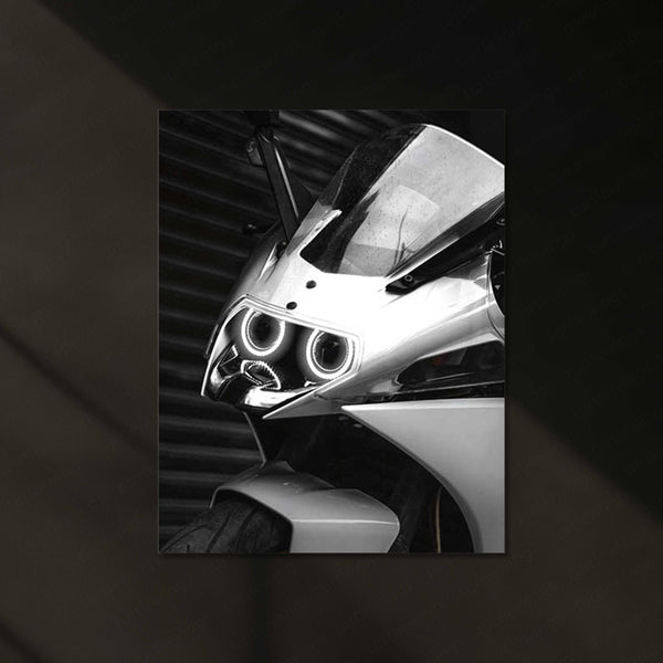 KTM RC 390 Neon LED Metal Frame | Orange Fury Meets Street Glow | Ready to Race Wall Art