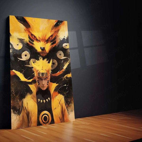 Naruto Metal Poster | Naruto Uzumaki Anime Wall Art | Hokage Ninja Decor - TURTLEWINGS 