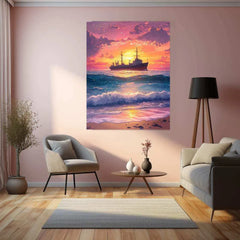 Natural Abstract Art Metal Poster - TURTLEWINGS 