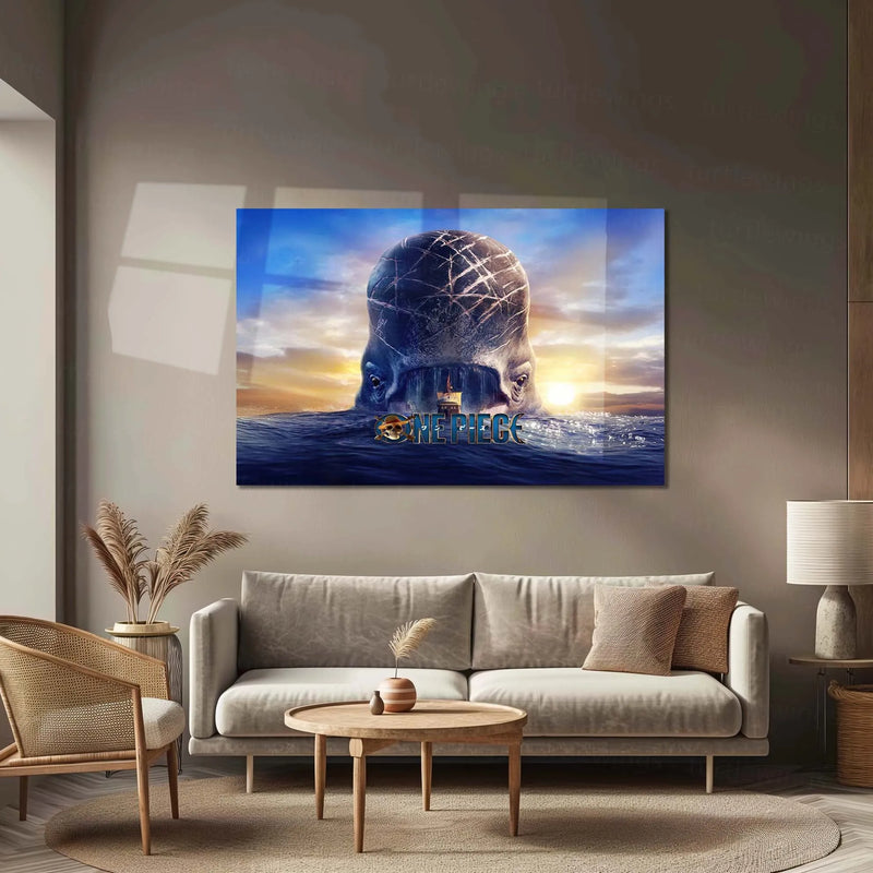 Laboon – Promise Across the Sea | One Piece Netflix Metal Frame Emotional Anime–Live Action Wall Art - TURTLEWINGS 