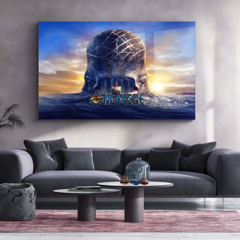 Laboon – Promise Across the Sea | One Piece Netflix Metal Frame Emotional Anime–Live Action Wall Art - TURTLEWINGS 