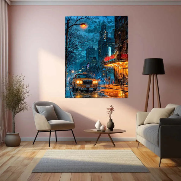 New York City Metal Poster | Iconic Skyline & Urban Wall Art - TURTLEWINGS 
