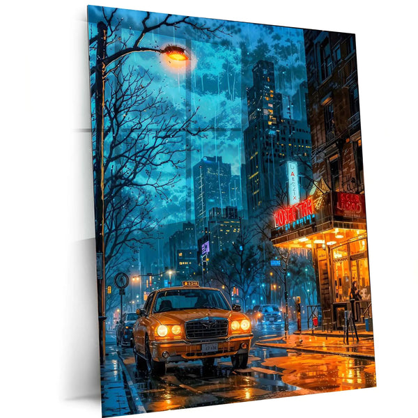 New York City Metal Poster | Iconic Skyline & Urban Wall Art - TURTLEWINGS 