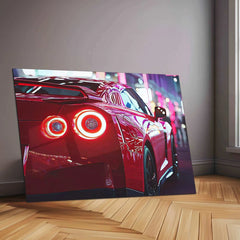Nissan R35 GTR Neon LED Metal Frame â Ultimate Sports Car Wall Art 2 - TURTLEWINGS 
