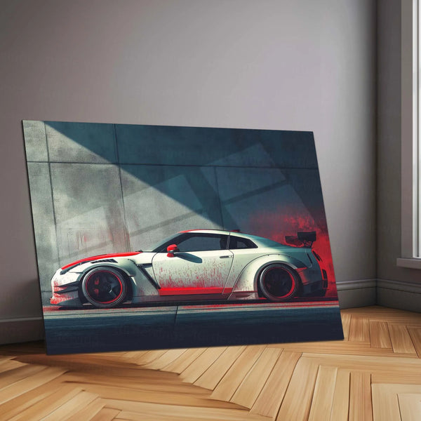 Nissan GT-R – Legendary Performance | JDM Automotive Metal Frame | High-Performance Car Wall Art - TURTLEWINGS 