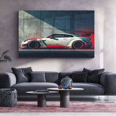 Nissan GT-R – Legendary Performance | JDM Automotive Metal Frame | High-Performance Car Wall Art - TURTLEWINGS 