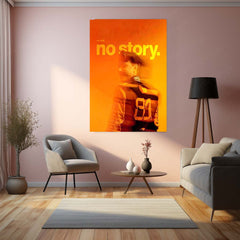 Quote Metal Poster | Oscar Piastri – No Risk, No Story Metal Frame Modern F1 Courage Wall Art | Fearless Decisions & Future Champion Mindset Quote Metal Poster