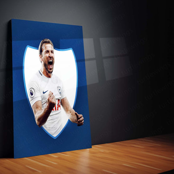 Tottenham Hotspur Player Metal Frame – White Kit with Club Badge | Spurs Wall Art - TURTLEWINGS 