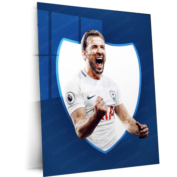 Tottenham Hotspur Player Metal Frame – White Kit with Club Badge | Spurs Wall Art - TURTLEWINGS 