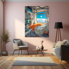 Outer Space Metal Poster | Cosmic Galaxy Wall Art - TURTLEWINGS 