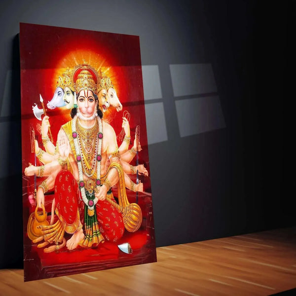 panchamukhi-hanuman-metal poster - TURTLEWINGS 