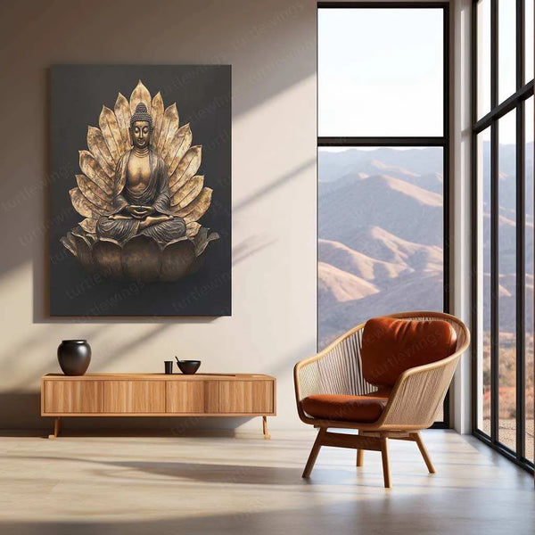 Vastu Collection - Buddha Metal Frames for Peace and Harmony - TURTLEWINGS 