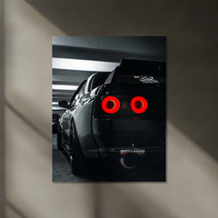 Nissan GT-R R32 Neon LED Metal Frame | Godzilla Era JDM Wall Art