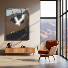 Lamborghini Y-Headlight Glow Neon LED Metal Frame | Iconic Bull Aura Wall Art