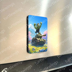 Fridge Magnets | Super Kids Fridge Magnet Set – Set of 8 Colorful Cartoon Hero Magnets (60x80mm)