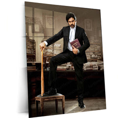Pawan Kalyan – Power Star Metal Poster | Tollywood Icon Wall Frame 01