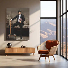 Pawan Kalyan – Power Star Metal Poster | Tollywood Icon Wall Frame 01
