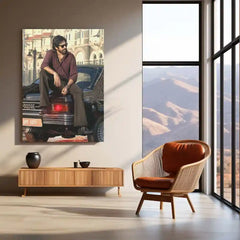 Pawan Kalyan – Power Star Metal Poster | Tollywood Icon Wall Frame 02