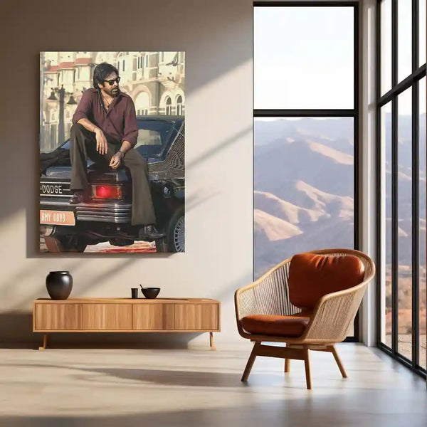 Pawan Kalyan – Power Star Metal Poster | Tollywood Icon Wall Frame 02