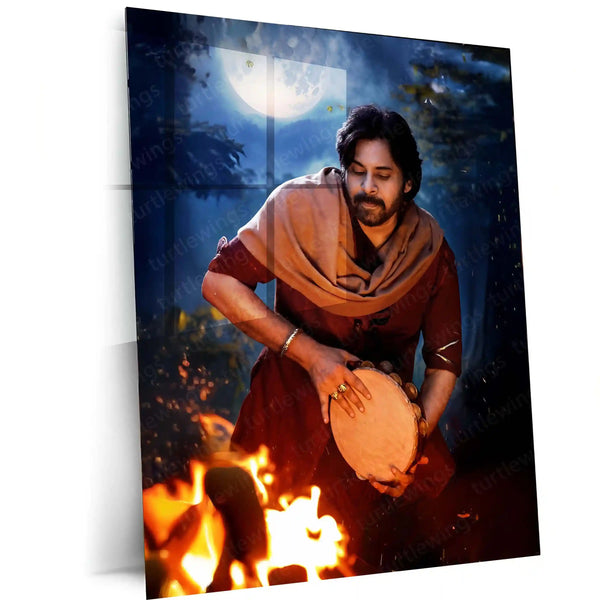 Pawan Kalyan – Power Star Metal Poster | Tollywood Icon Wall Frame 04