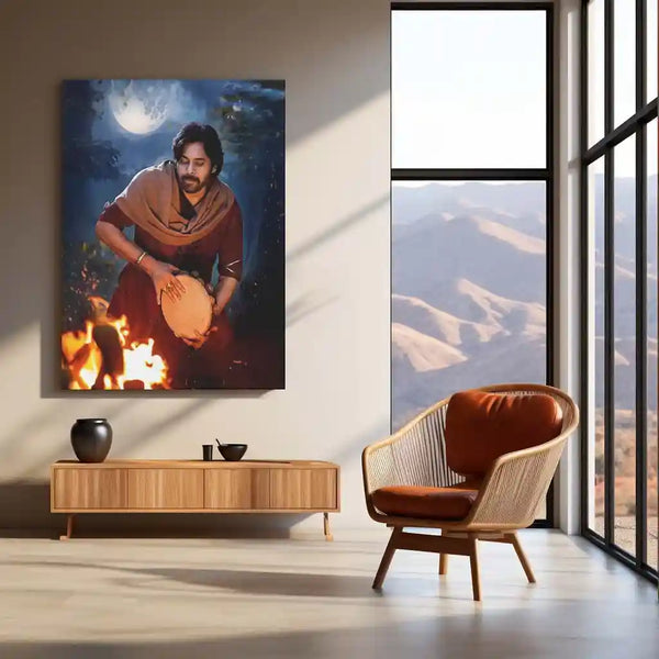 Pawan Kalyan – Power Star Metal Poster | Tollywood Icon Wall Frame 04