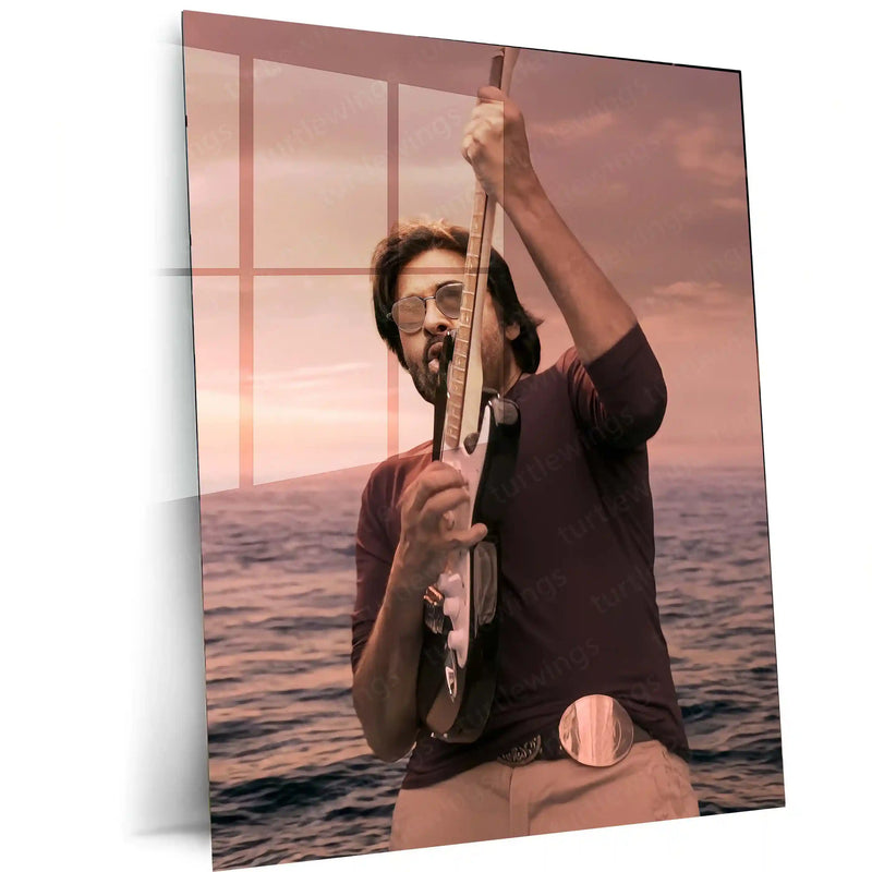 Pawan Kalyan – Power Star Metal Poster | Tollywood Icon Wall Frame