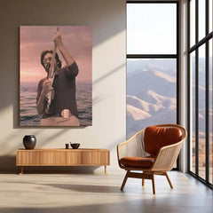 Pawan Kalyan – Power Star Metal Poster | Tollywood Icon Wall Frame