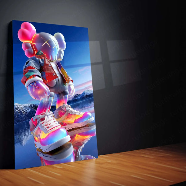 KAWS-Inspired Mouse Character Metal Poster | Street Pop Art Wall Decor | Designer Toy Aesthetic 02 - TURTLEWINGS 