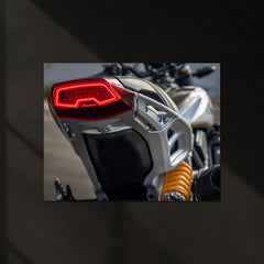 Indian FTR Tail Light – Neon LED Metal Frame | Modern American Muscle Wall Art