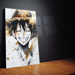 Anime Metal Poster | Monkey D. Luffy Metal Poster | One Piece Wall Art | Pirate King Anime Decor 01 - TURTLEWINGS 