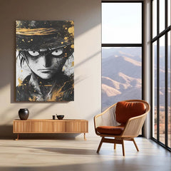 Anime Metal Poster | Monkey D. Luffy Metal Poster | One Piece Wall Art | Pirate King Anime Decor - TURTLEWINGS 